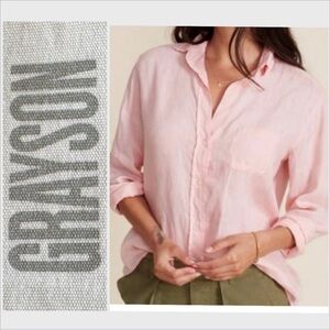 Grayson by Frank & Eileen the Hero Linen Shirt pink L/04